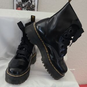 Dr Martens Black Molly Platform Boots